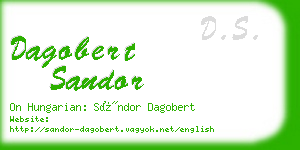 dagobert sandor business card